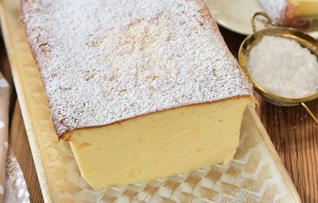 עוגת גבינה אפויה בתבנית אינגליש קייק