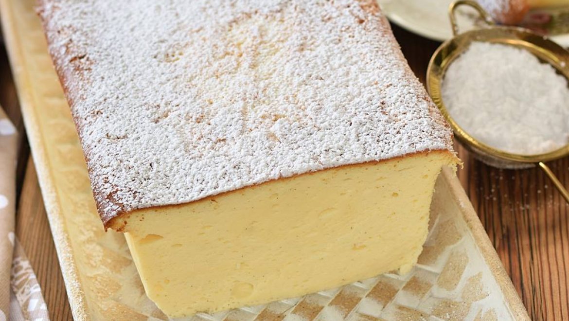 עוגת גבינה אפויה בתבנית אינגליש קייק